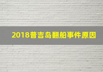 2018普吉岛翻船事件原因