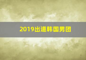 2019出道韩国男团