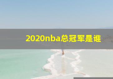 2020nba总冠军是谁