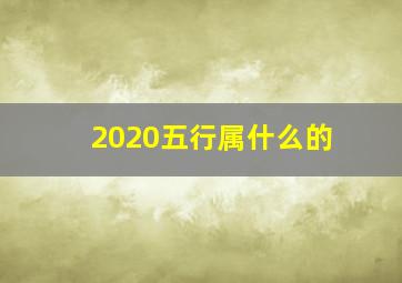 2020五行属什么的