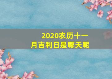 2020农历十一月吉利日是哪天呢