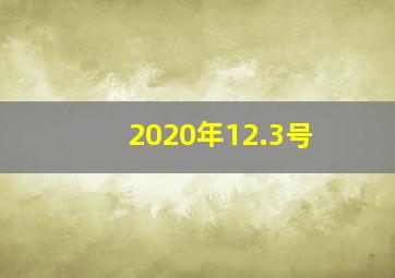 2020年12.3号