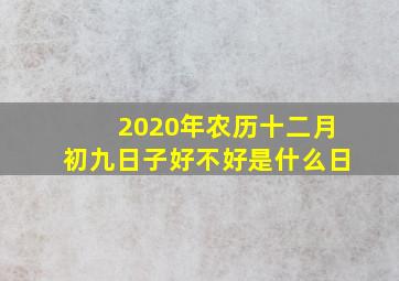 2020年农历十二月初九日子好不好是什么日