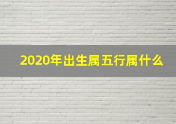 2020年出生属五行属什么