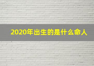 2020年出生的是什么命人