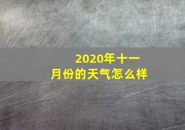 2020年十一月份的天气怎么样