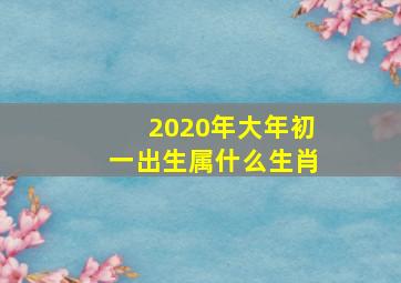 2020年大年初一出生属什么生肖