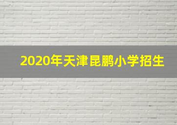 2020年天津昆鹏小学招生