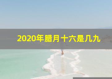 2020年腊月十六是几九