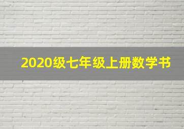 2020级七年级上册数学书