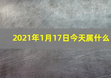 2021年1月17日今天属什么