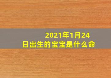 2021年1月24日出生的宝宝是什么命