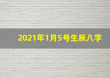 2021年1月5号生辰八字