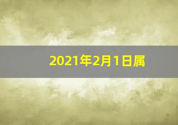 2021年2月1日属