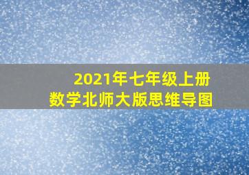 2021年七年级上册数学北师大版思维导图