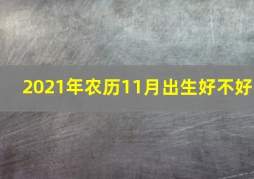 2021年农历11月出生好不好