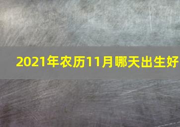 2021年农历11月哪天出生好