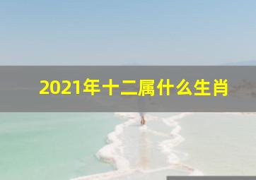 2021年十二属什么生肖