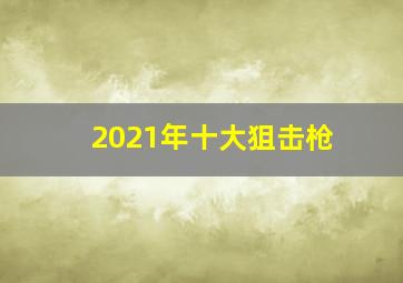 2021年十大狙击枪