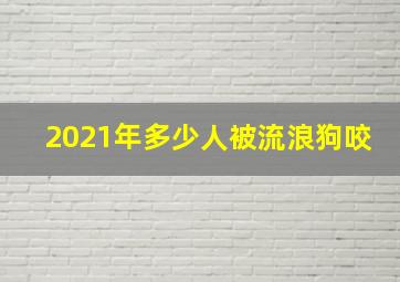 2021年多少人被流浪狗咬