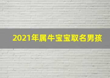 2021年属牛宝宝取名男孩