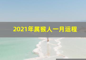 2021年属猴人一月运程