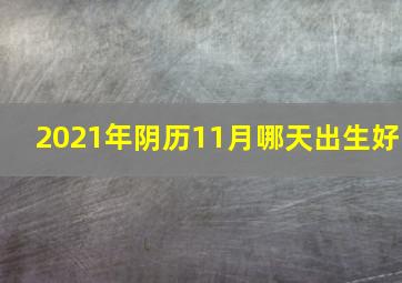 2021年阴历11月哪天出生好