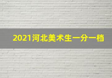 2021河北美术生一分一档