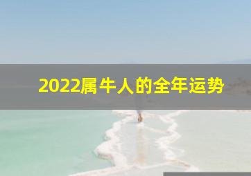 2022属牛人的全年运势