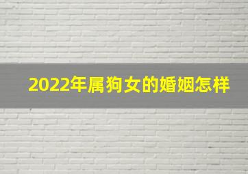 2022年属狗女的婚姻怎样