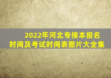 2022年河北专接本报名时间及考试时间表图片大全集