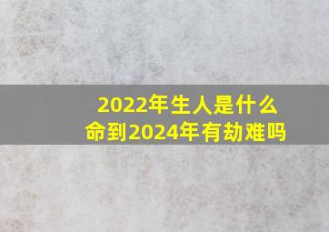 2022年生人是什么命到2024年有劫难吗