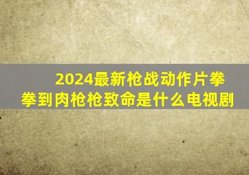 2024最新枪战动作片拳拳到肉枪枪致命是什么电视剧