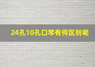 24孔10孔口琴有何区别呢