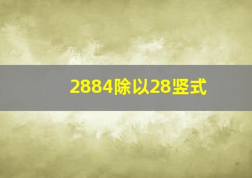 2884除以28竖式