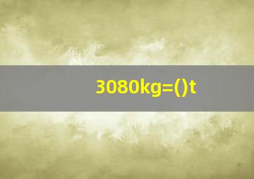 3080kg=()t