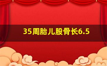 35周胎儿股骨长6.5