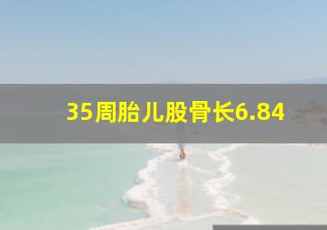 35周胎儿股骨长6.84