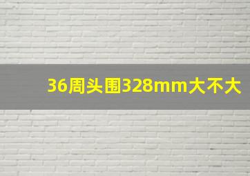 36周头围328mm大不大