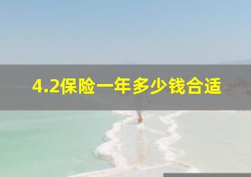 4.2保险一年多少钱合适