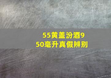 55黄盖汾酒950毫升真假辨别