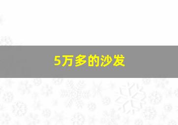 5万多的沙发