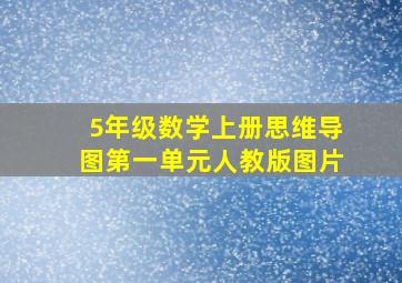 5年级数学上册思维导图第一单元人教版图片