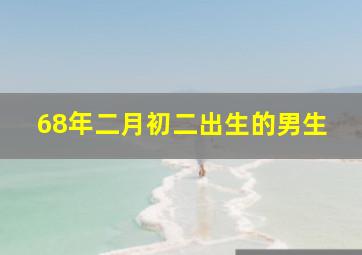 68年二月初二出生的男生