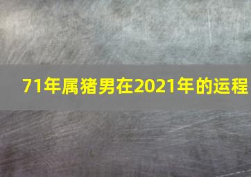 71年属猪男在2021年的运程