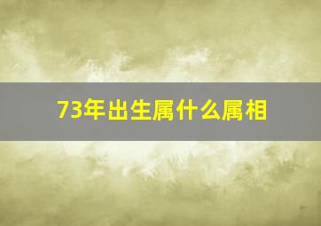 73年出生属什么属相