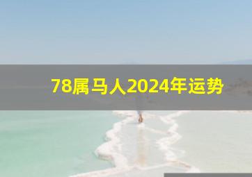 78属马人2024年运势