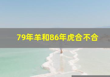 79年羊和86年虎合不合