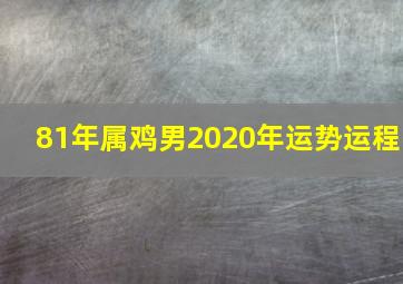 81年属鸡男2020年运势运程