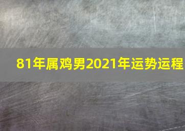 81年属鸡男2021年运势运程